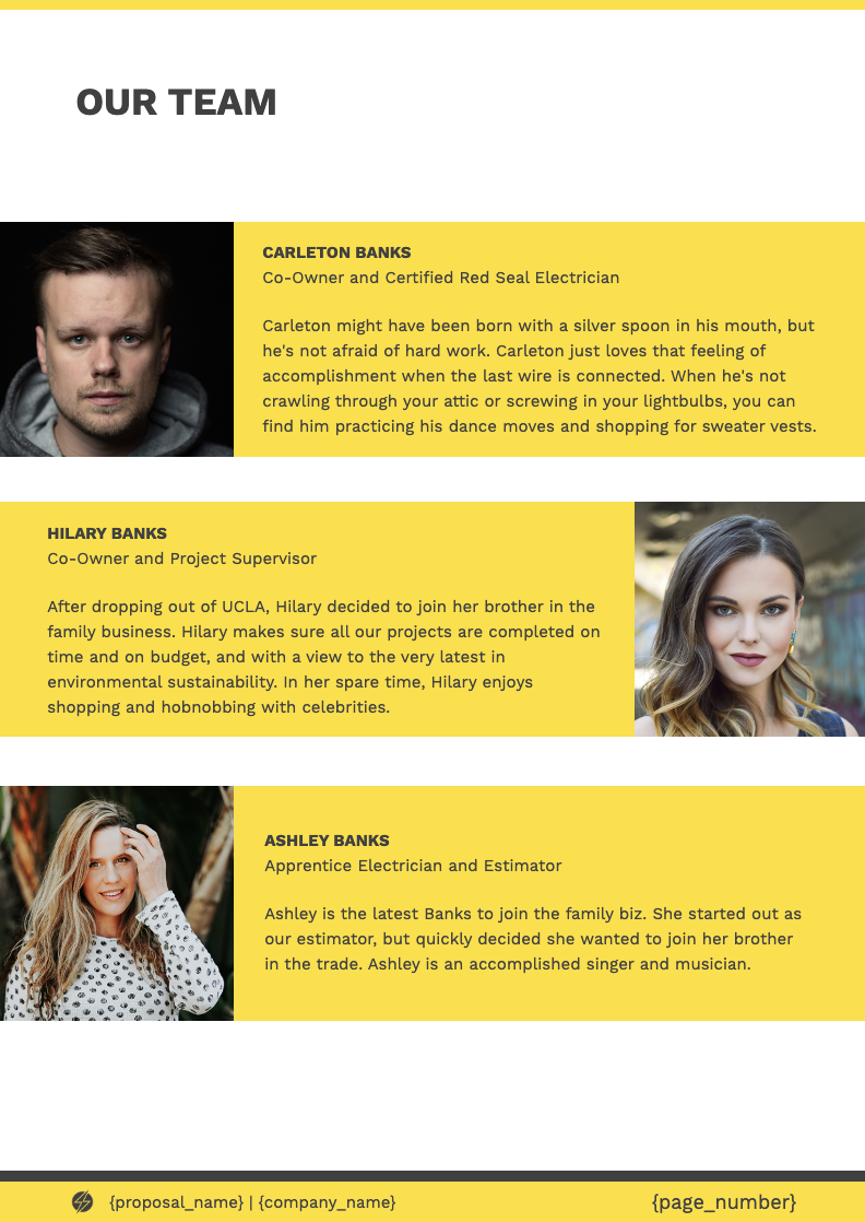 Electrical Services Proposal Template